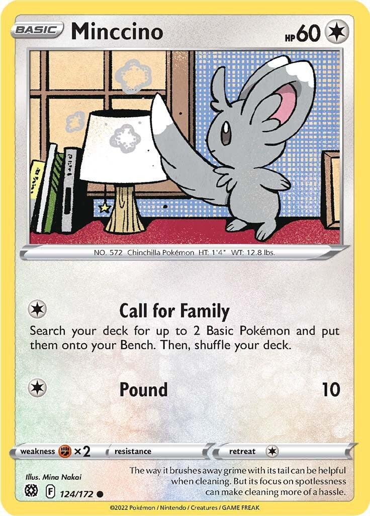 Minccino (124/172) [Sword & Shield: Brilliant Stars] - POKÉ JEUX