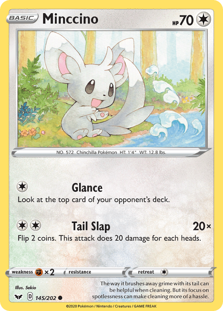 Minccino (145/202) [Sword & Shield: Base Set] - POKÉ JEUX