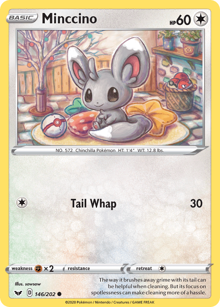 Minccino (146/202) [Sword & Shield: Base Set] - POKÉ JEUX