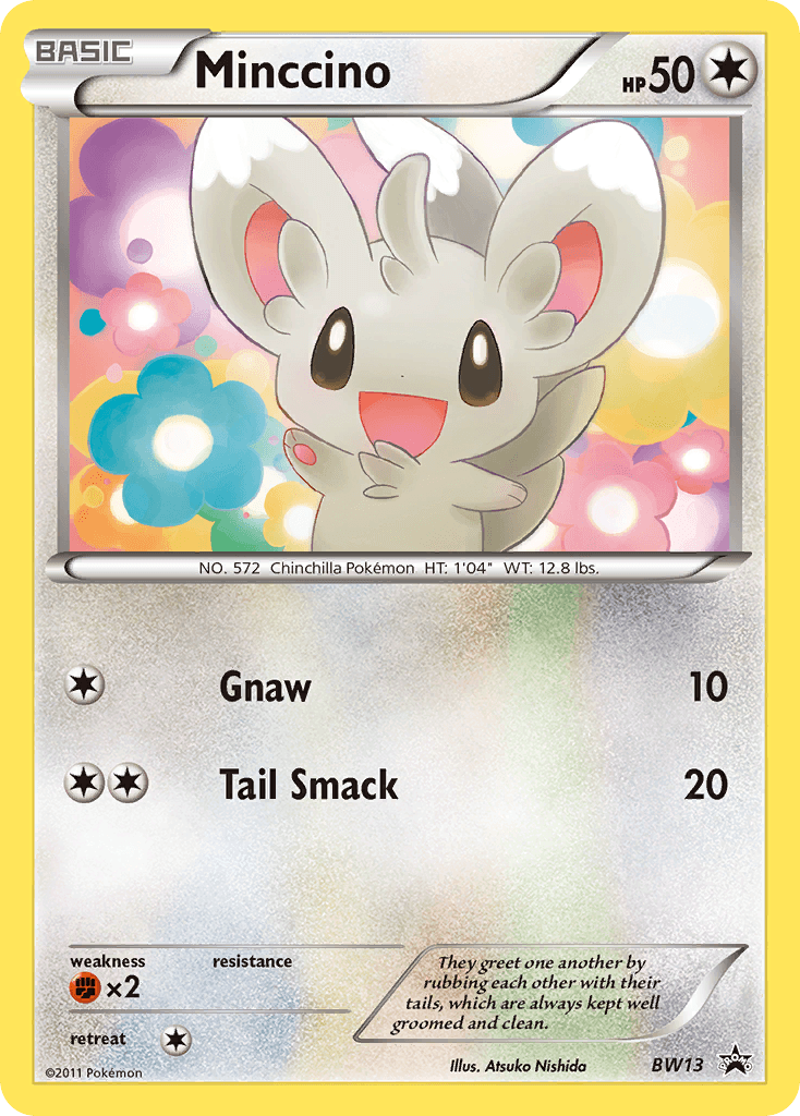 Minccino (BW13) (Cracked Ice Holo) [Black & White: Black Star Promos] - POKÉ JEUX