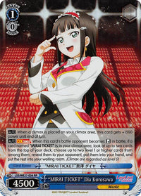 "MIRAI TICKET" Dia Kurosawa (LSS/WE27-E38 RR) (Parallel Foil) [Love Live! Sunshine!! Extra Booster] - POKÉ JEUX