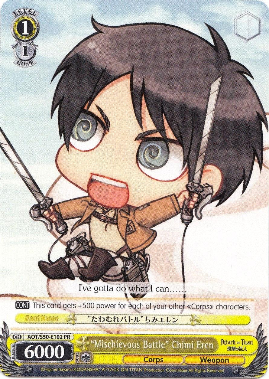 "Mischievous Battle" Chimi Eren (AOT/S50-E102 PR) (Promo) [Attack on Titan Vol. 2] - POKÉ JEUX