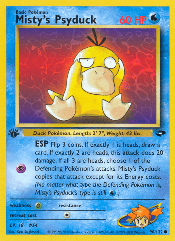 Misty's Psyduck (90/132) [Gym Challenge 1st Edition] - POKÉ JEUX