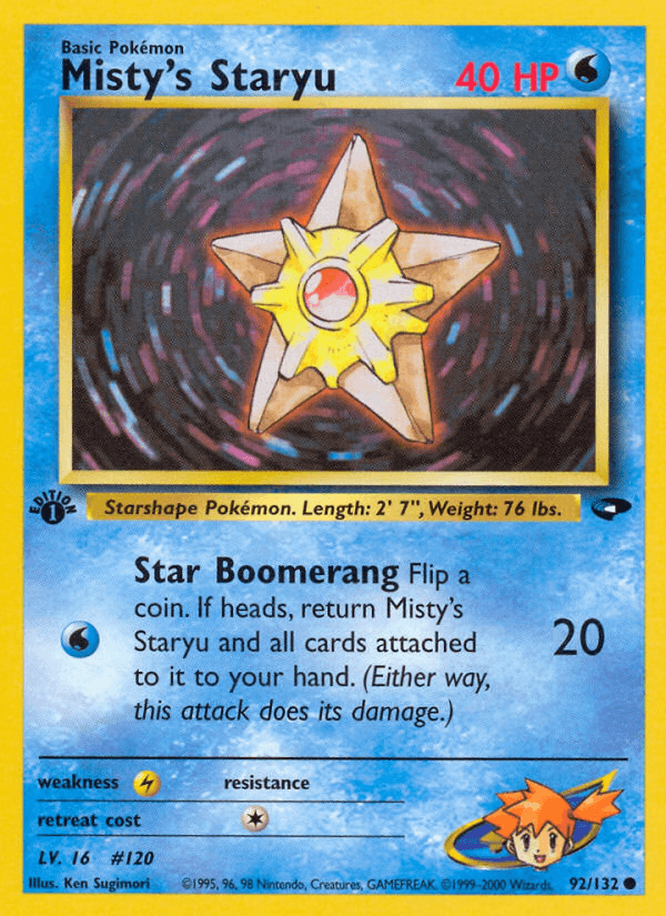 Misty's Staryu (92/132) [Gym Challenge 1st Edition] - POKÉ JEUX