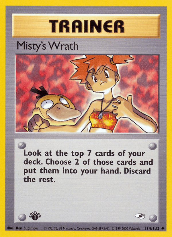 Misty's Wrath (114/132) [Gym Heroes 1st Edition] - POKÉ JEUX