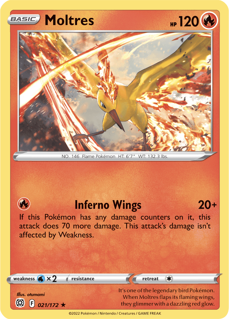 Moltres (021/172) [Sword & Shield: Brilliant Stars] - POKÉ JEUX