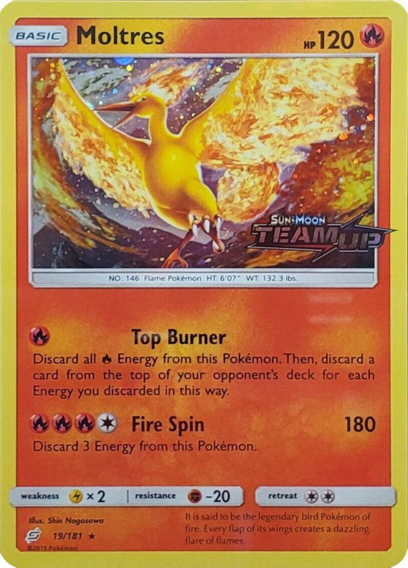 Moltres (19/181) (Stamped) [Sun & Moon: Team Up] - POKÉ JEUX