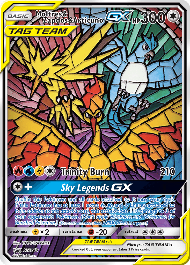 Moltres & Zapdos & Articuno GX (SM210) [Sun & Moon: Black Star Promos] - POKÉ JEUX