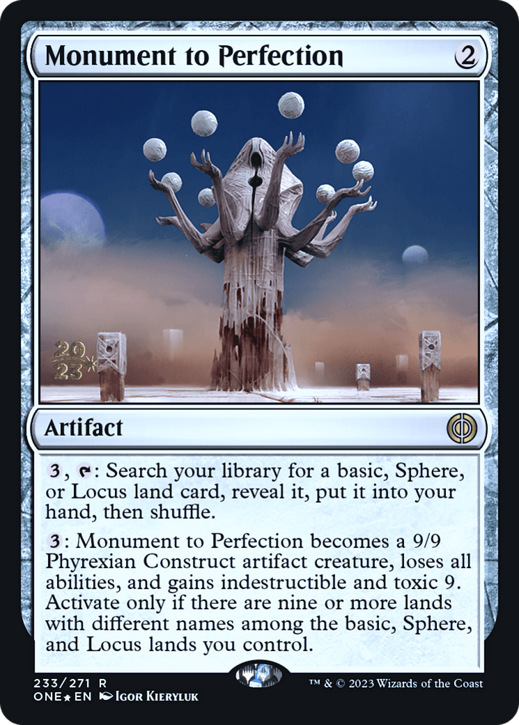 Monument to Perfection [Phyrexia: All Will Be One Prerelease Promos] - POKÉ JEUX