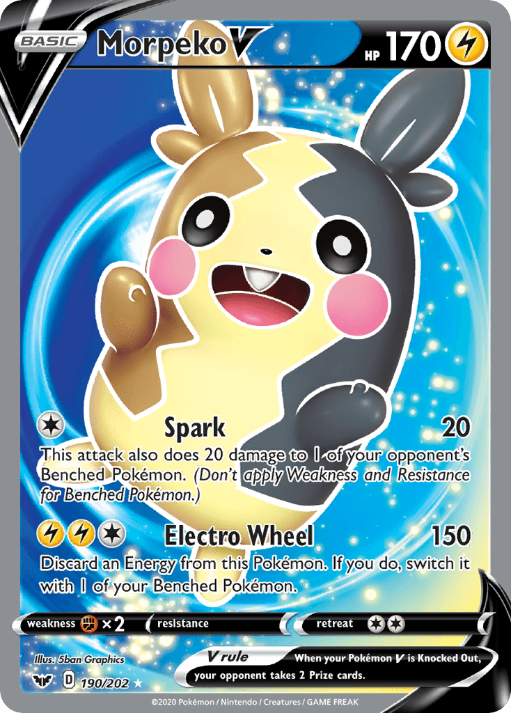 Morpeko V (190/202) [Sword & Shield: Base Set] - POKÉ JEUX