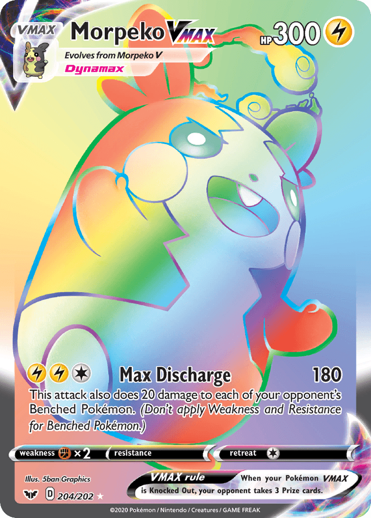 Morpeko VMAX (204/202) [Sword & Shield: Base Set] - POKÉ JEUX