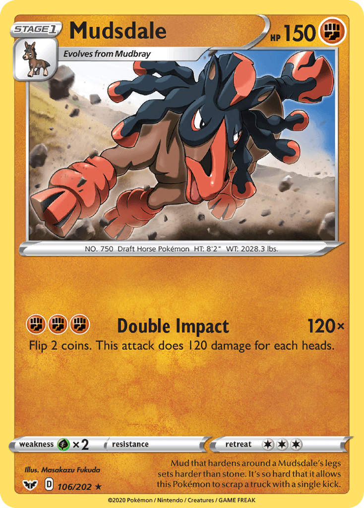 Mudsdale (106/202) [Sword & Shield: Base Set] - POKÉ JEUX