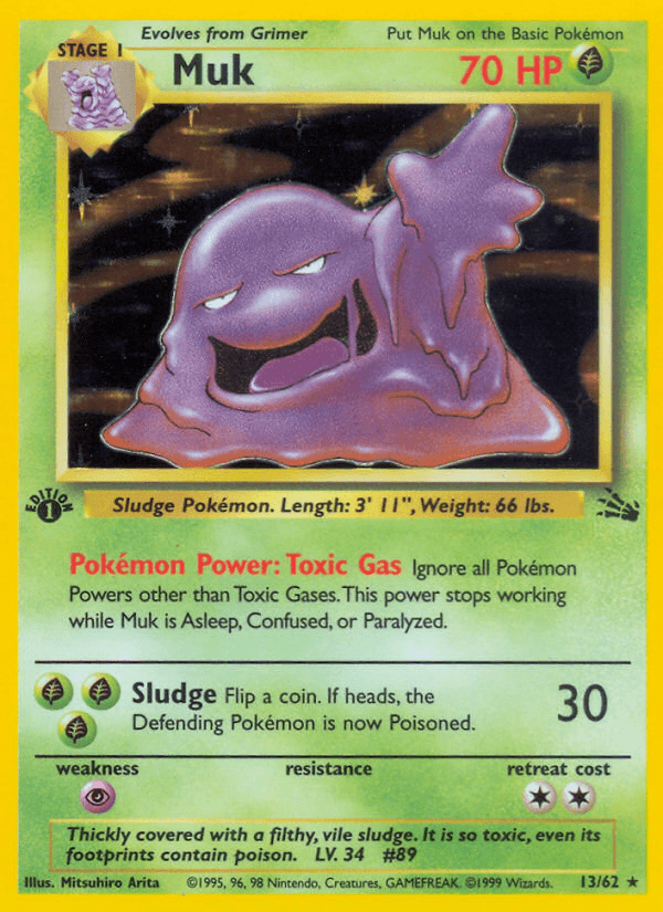 Muk (13/62) [Fossil 1st Edition] - POKÉ JEUX