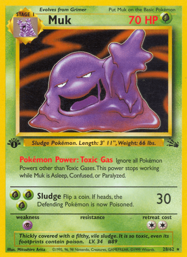 Muk (28/62) [Fossil 1st Edition] - POKÉ JEUX