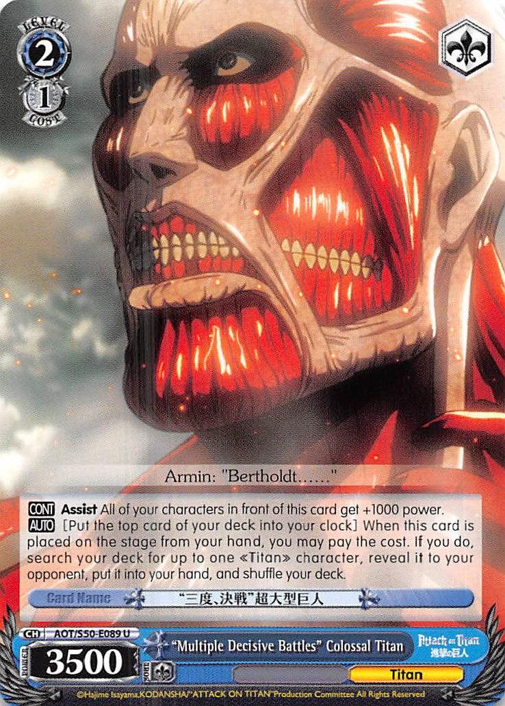 "Multiple Decisive Battles" Colossal Titan (AOT/S50-E089 U) [Attack on Titan Vol. 2] - POKÉ JEUX