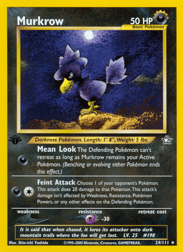 Murkrow (24/111) [Neo Genesis 1st Edition] - POKÉ JEUX