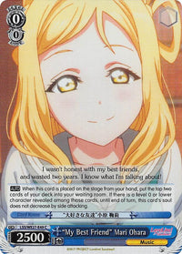 "My Best Friend" Mari Ohara (LSS/WE27-E49 C) (Parallel Foil) [Love Live! Sunshine!! Extra Booster] - POKÉ JEUX