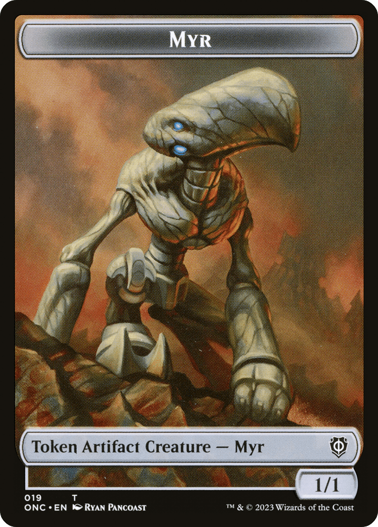 Myr // Thopter Double-Sided Token [Phyrexia: All Will Be One Commander Tokens] - POKÉ JEUX