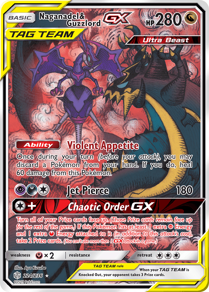 Naganadel & Guzzlord GX (224/236) [Sun & Moon: Cosmic Eclipse] - POKÉ JEUX