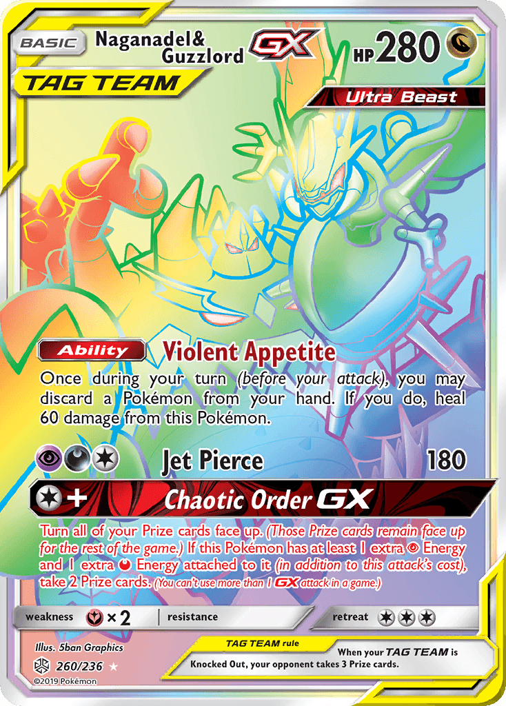 Naganadel & Guzzlord GX (260/236) [Sun & Moon: Cosmic Eclipse] - POKÉ JEUX