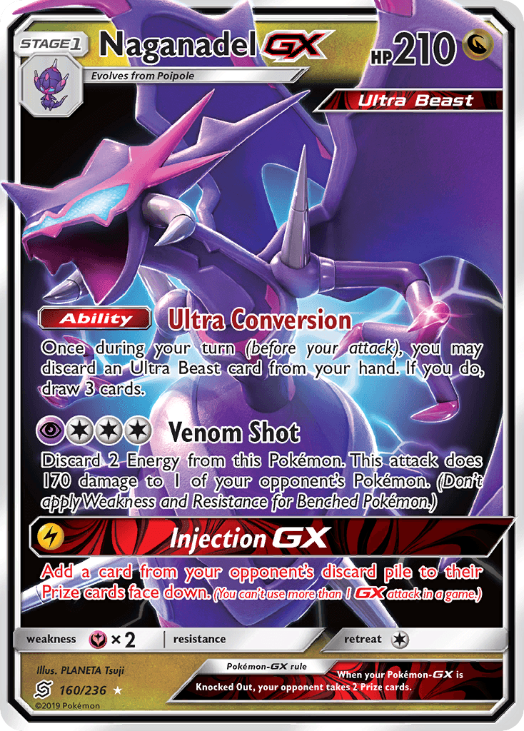 Naganadel GX (160/236) [Sun & Moon: Unified Minds] - POKÉ JEUX