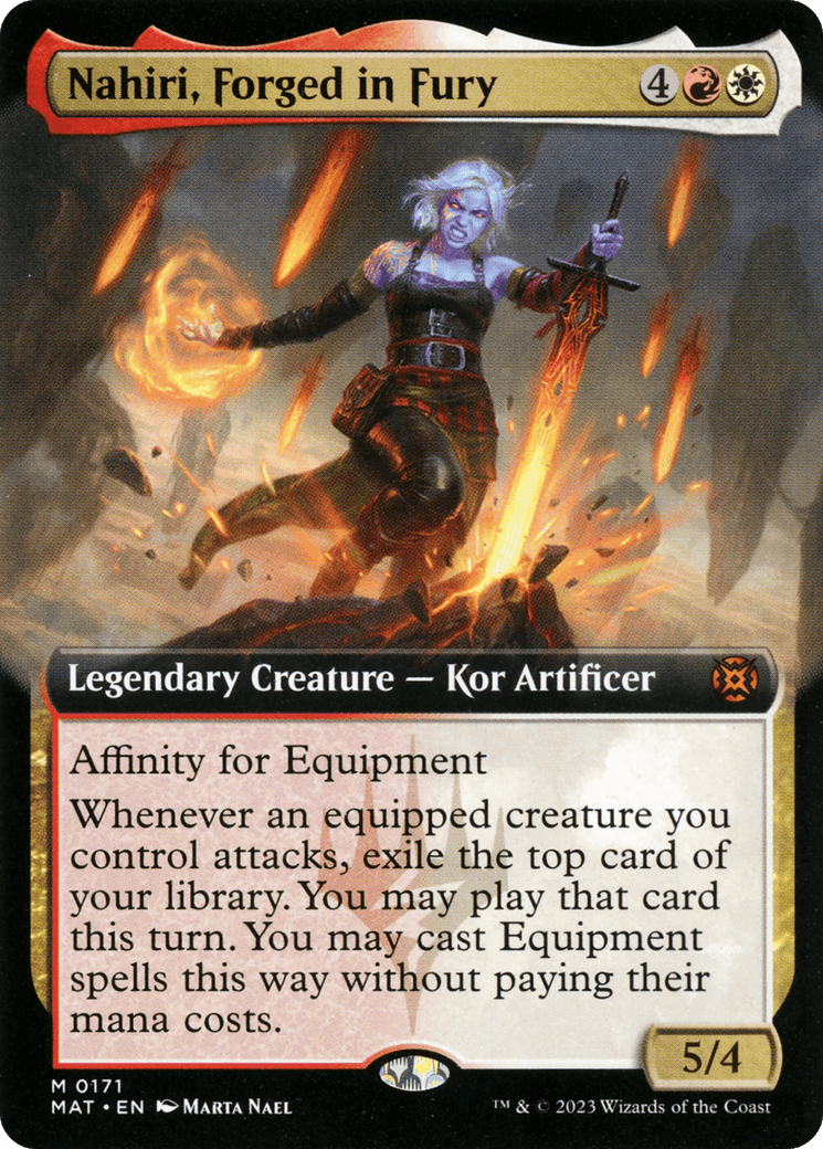 Nahiri, Forged in Fury (Extended Art) [March of the Machine: The Aftermath] - POKÉ JEUX