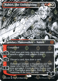 Nahiri, the Unforgiving (Borderless Manga Step-and-Compleat Foil) [Phyrexia: All Will Be One] - POKÉ JEUX