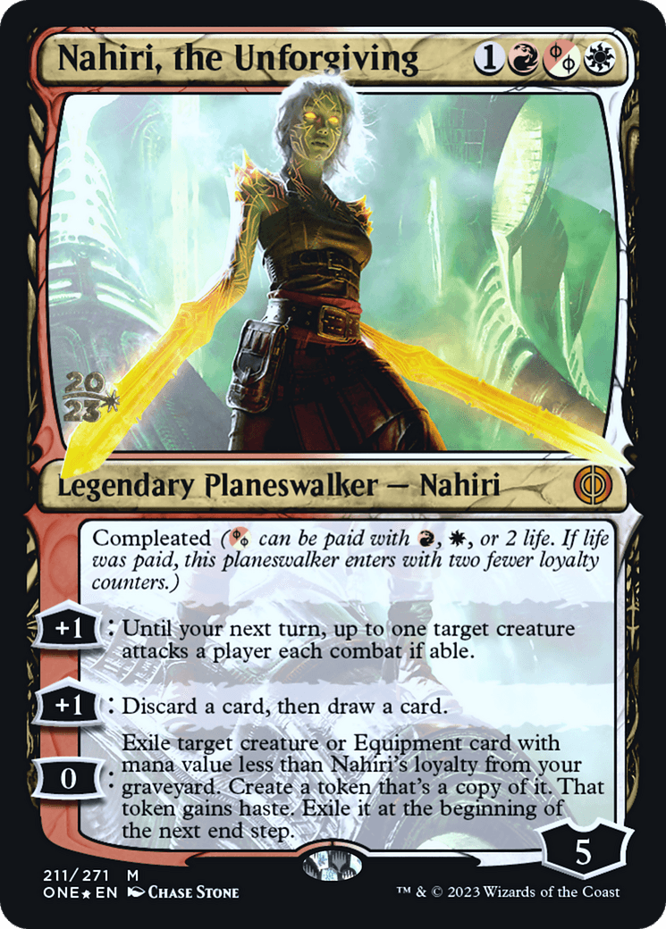 Nahiri, the Unforgiving [Phyrexia: All Will Be One Prerelease Promos] - POKÉ JEUX