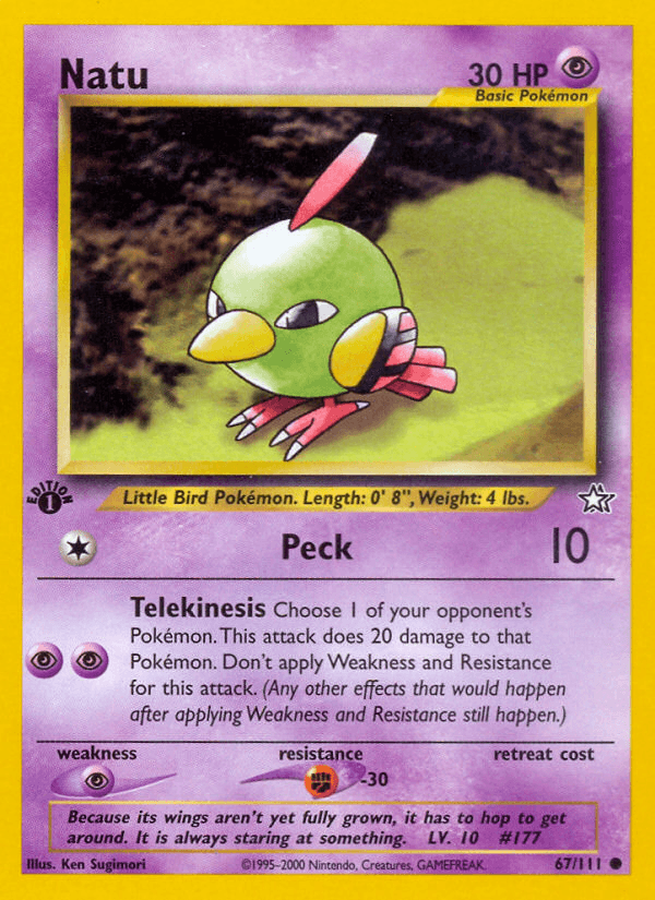 Natu (67/111) [Neo Genesis 1st Edition] - POKÉ JEUX