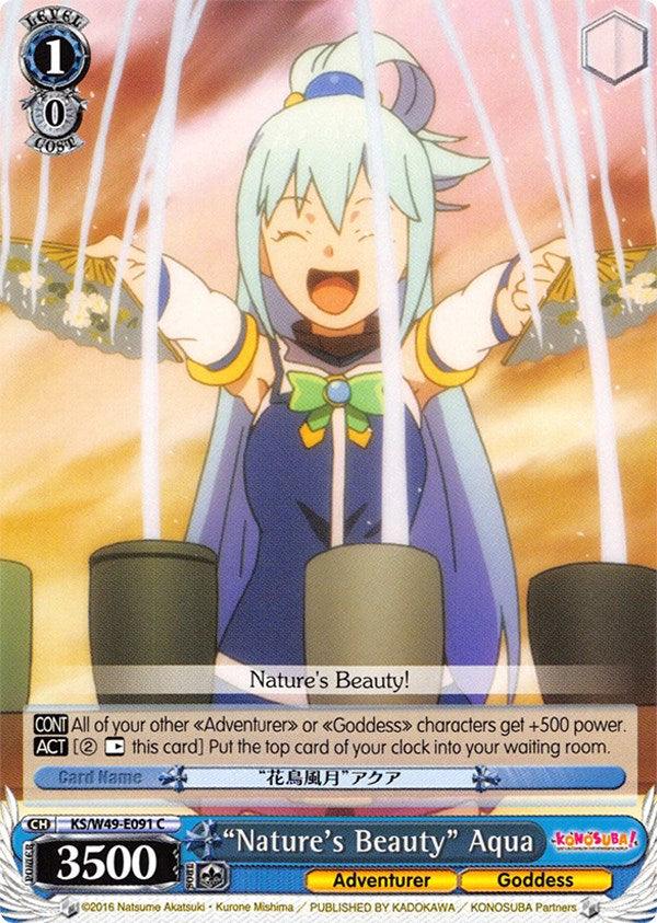 "Nature's Beauty" Aqua (KS/W49-E091 C) [KonoSuba] - POKÉ JEUX