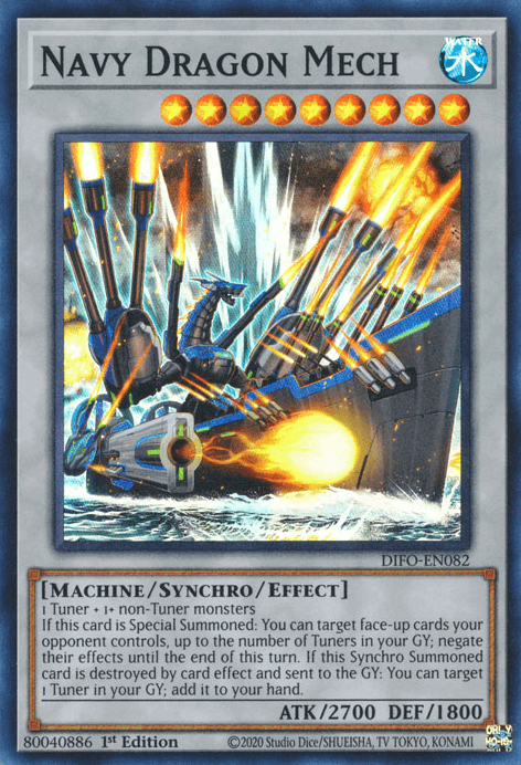 Navy Dragon Mech [DIFO-EN082] Super Rare - POKÉ JEUX