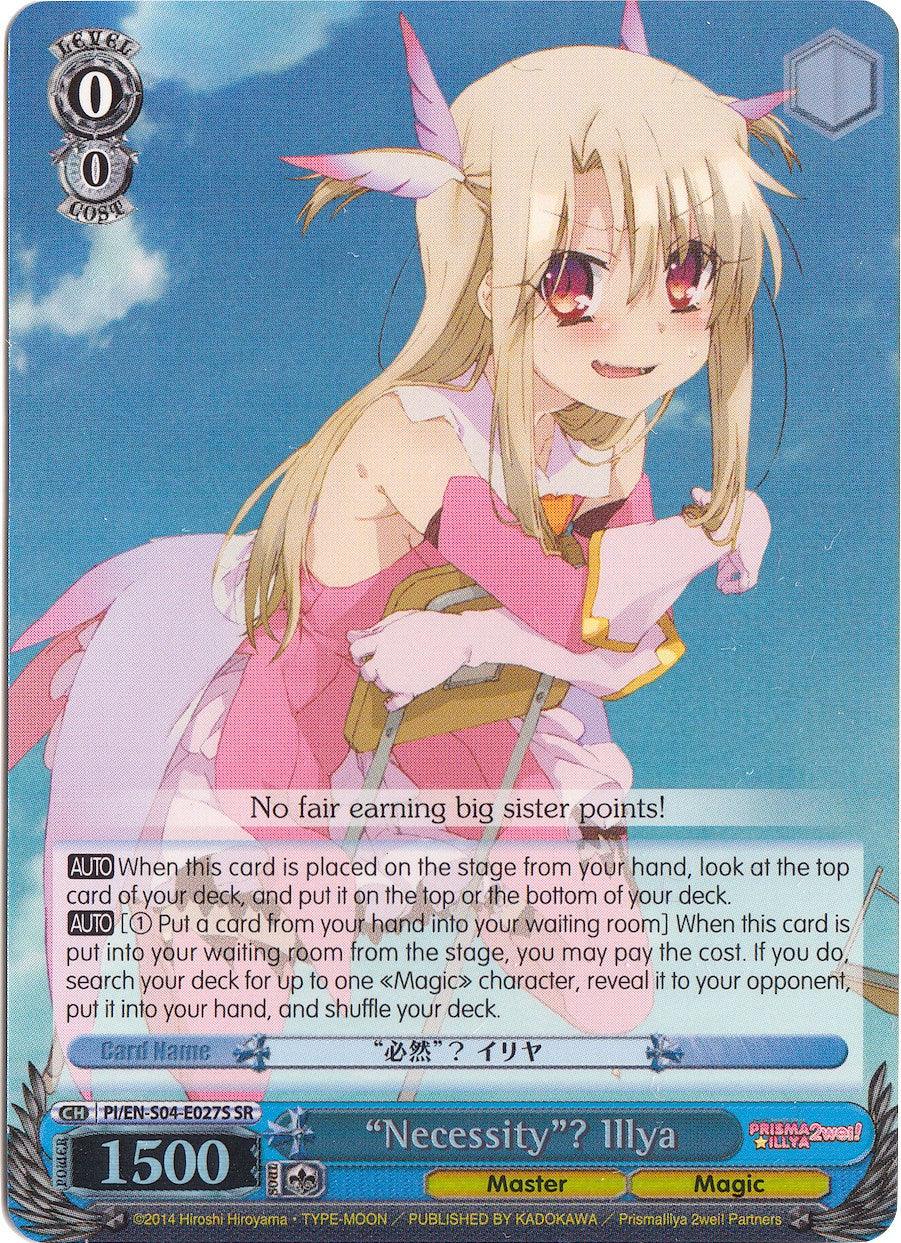 "Necessity"? Illya (PI/EN-S04-E027S SR) [Fate/kaleid liner PRISMA ILLYA DX] - POKÉ JEUX