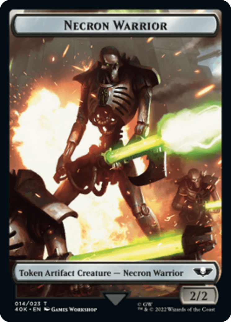 Necron Warrior // Insect Double-Sided (Surge Foil) [Warhammer 40,000 Tokens] - POKÉ JEUX