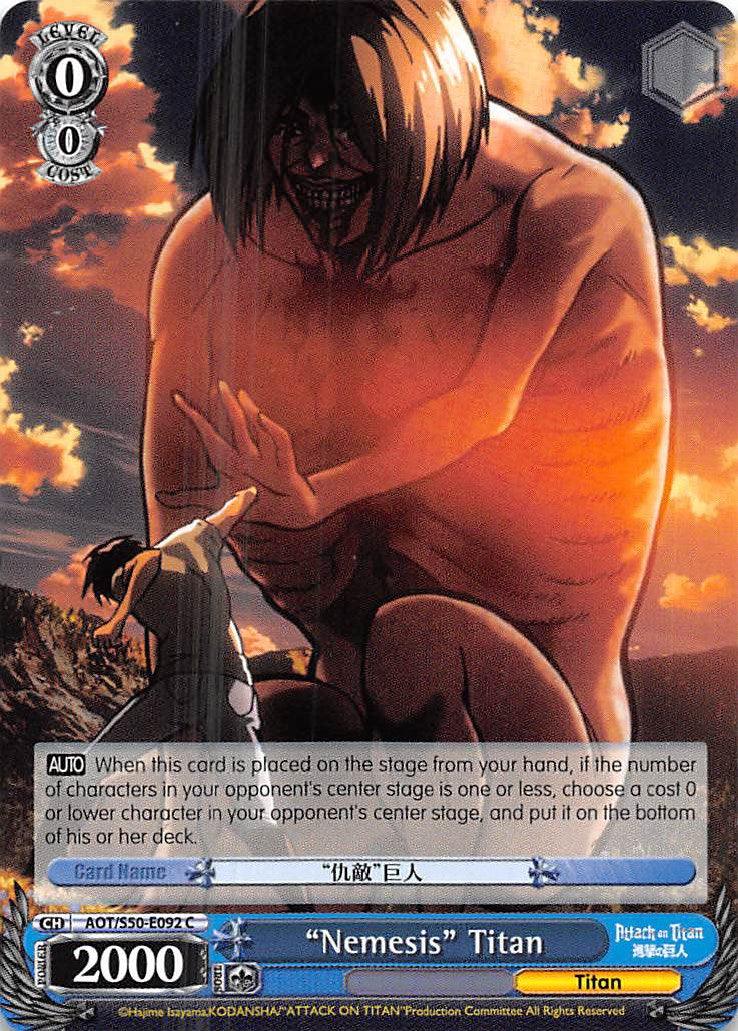 "Nemesis" Titan (AOT/S50-E092 C) [Attack on Titan Vol. 2] - POKÉ JEUX