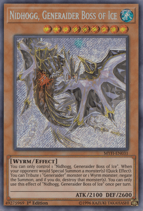 Nidhogg, Generaider Boss of Ice [MYFI-EN031] Secret Rare - POKÉ JEUX