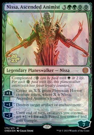 Nissa, Ascended Animist [Phyrexia: All Will Be One Prerelease Promos] - POKÉ JEUX