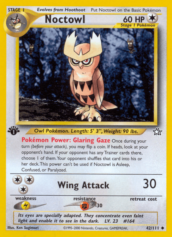 Noctowl (42/111) [Neo Genesis 1st Edition] - POKÉ JEUX