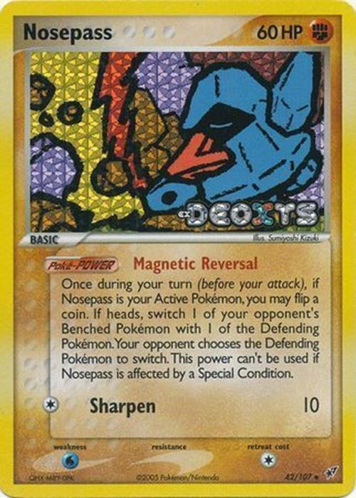 Nosepass (42/107) (Stamped) [EX: Deoxys] - POKÉ JEUX