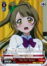 "Not Fair" Kotori (LL/W24-E061 U) [Love Live!] - POKÉ JEUX