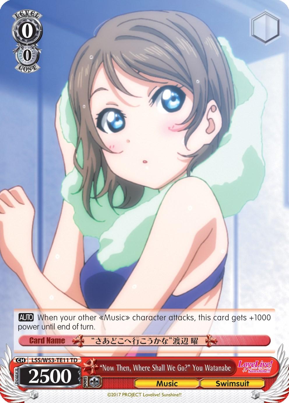 "Now Then, Where Shall We Go?" You Watanabe (LSS/W53-TE11 TD) [Love Live! Sunshine!! Extra Booster] - POKÉ JEUX