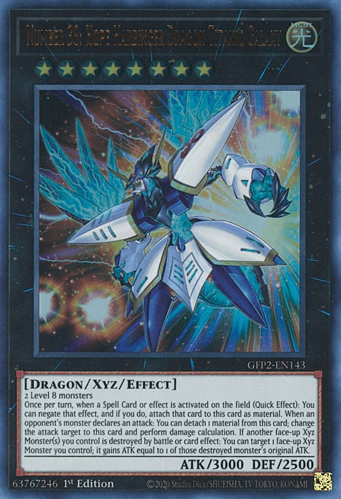 Number 38: Hope Harbinger Dragon Titanic Galaxy [GFP2-EN143] Ultra Rare - POKÉ JEUX