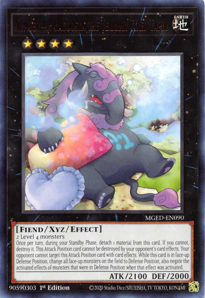 Number 41: Bagooska the Terribly Tired Tapir [MGED-EN090] Rare - POKÉ JEUX