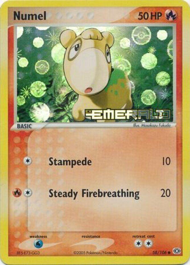 Numel (58/106) (Stamped) [EX: Emerald] - POKÉ JEUX