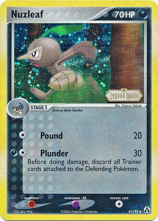 Nuzleaf (41/92) (Stamped) [EX: Legend Maker] - POKÉ JEUX