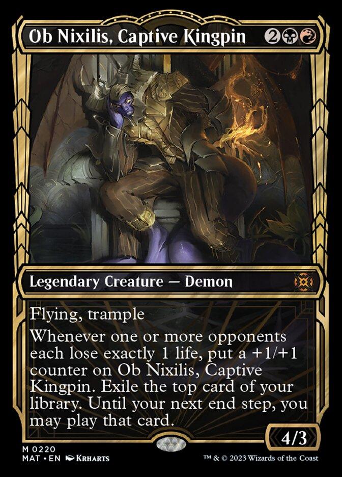 Ob Nixilis, Captive Kingpin (Showcase Halo Foil) [March of the Machine: The Aftermath] - POKÉ JEUX