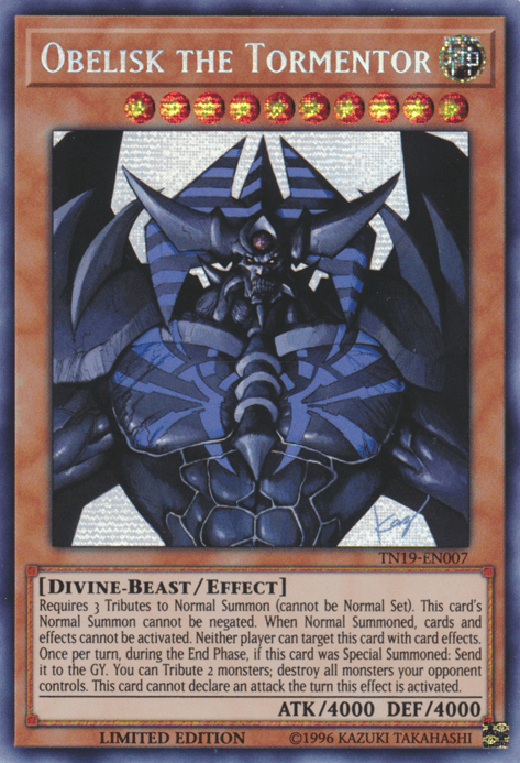 Obelisk the Tormentor [TN19-EN007] Prismatic Secret Rare - POKÉ JEUX