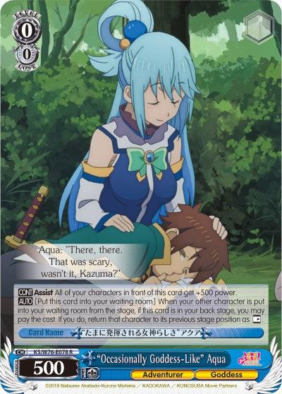 "Occasionally Goddess-Like" Aqua (KS/W76-E078 R) [KonoSuba The Movie: Legend of Crimson] - POKÉ JEUX