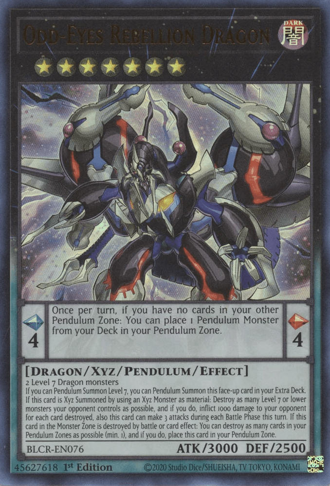 Odd-Eyes Rebellion Dragon [BLCR-EN076] Ultra Rare - POKÉ JEUX