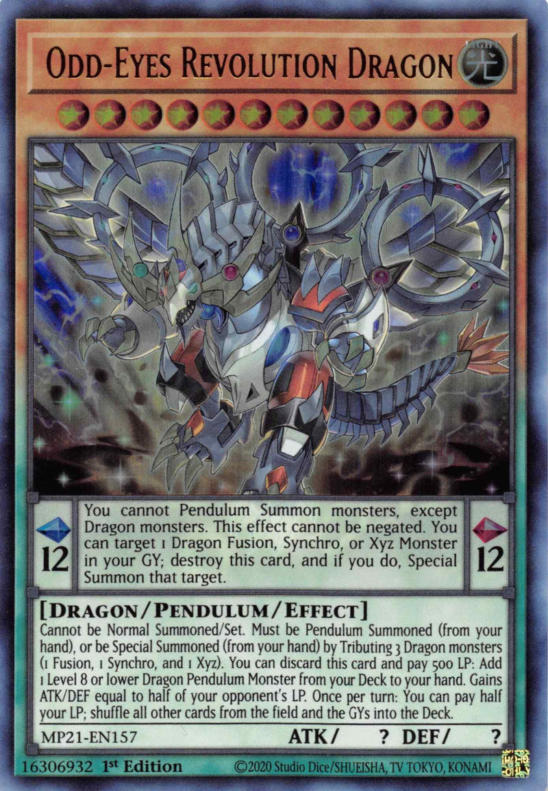 Odd-Eyes Revolution Dragon [MP21-EN157] Ultra Rare - POKÉ JEUX