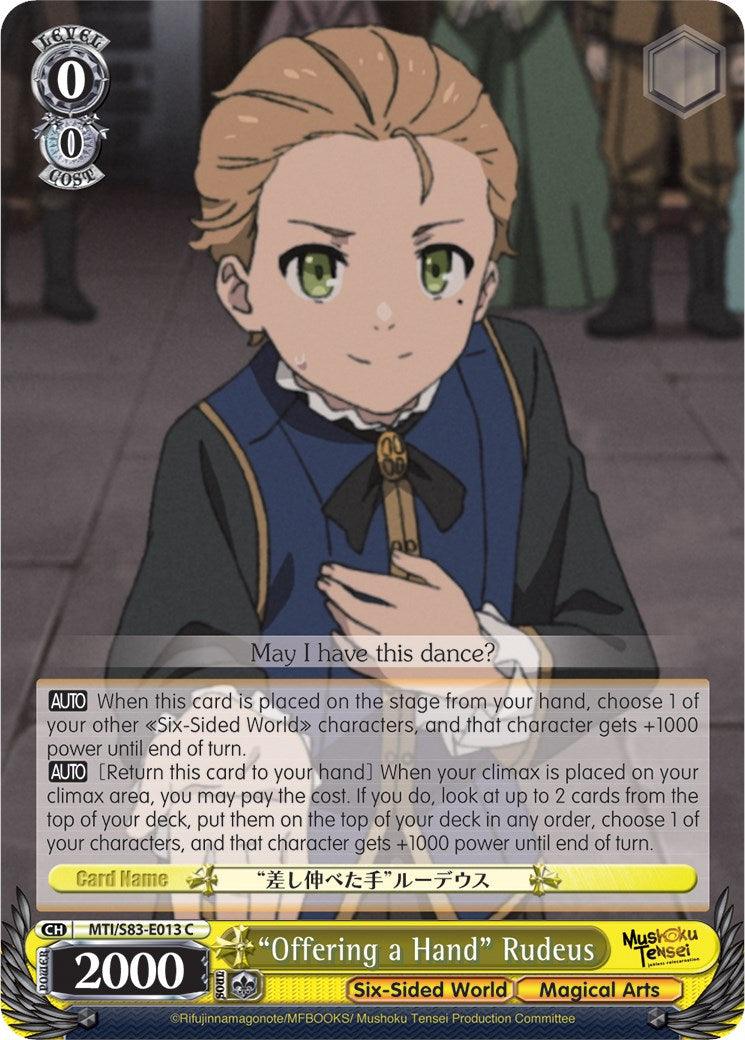 "Offering a Hand" Rudeus (MTI/S83-E013 C) [Mushoku Tensei: Jobless Reincarnation] - POKÉ JEUX